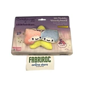 The Creme Shop x Sanrio Little Twin Stars 3D Plush Beauty Headband NIB